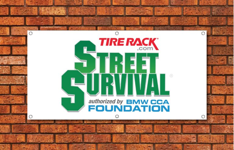 Tire Rack Street Survival Garage Banner