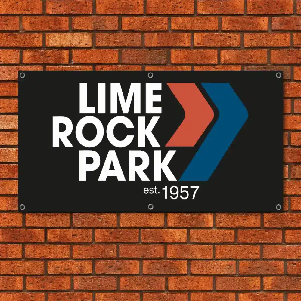 Lime Rock Park Garage Banner