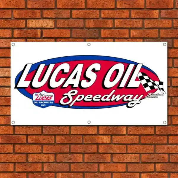 Lucas Oil Speedway Garage Banner