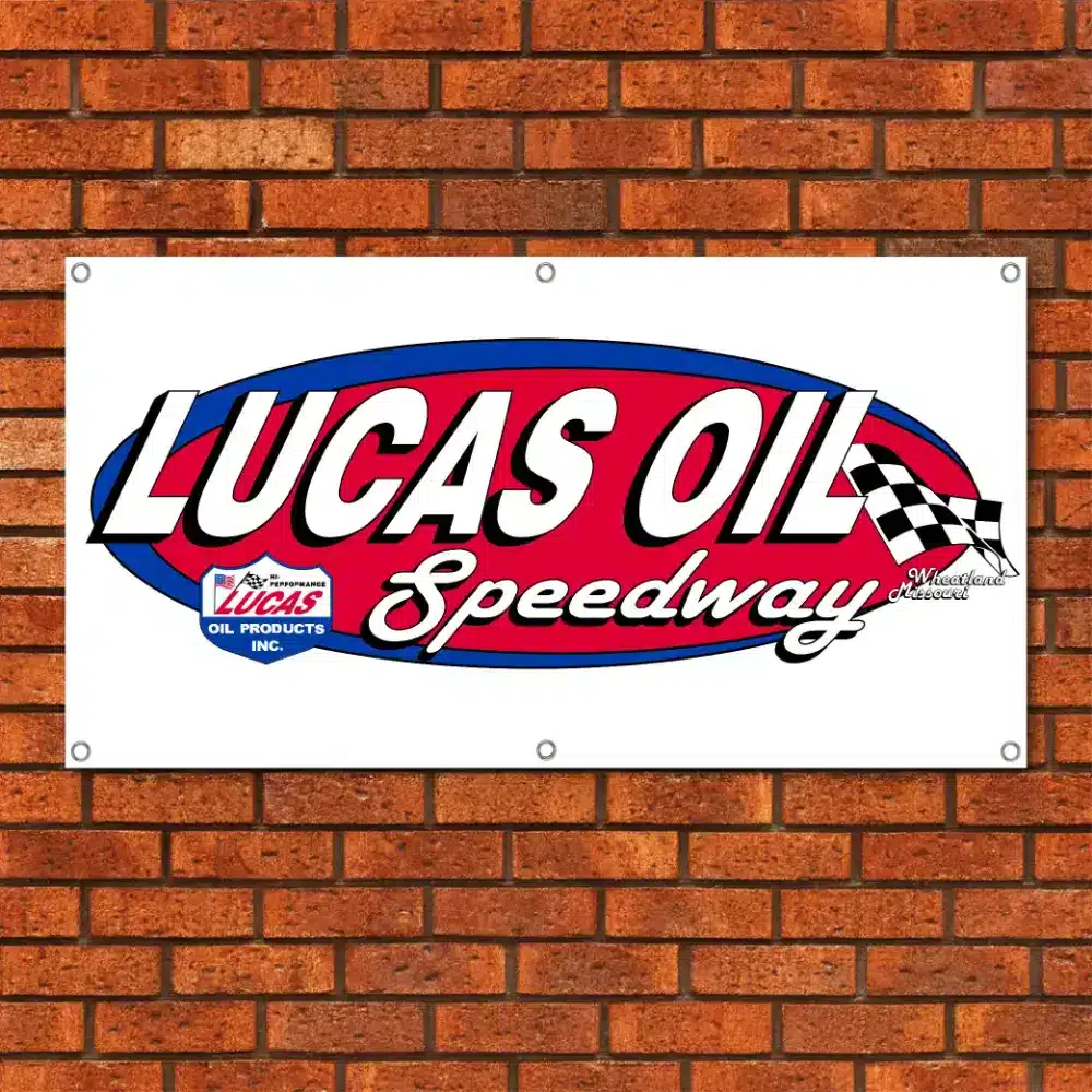 Lucas Oil Speedway Garage Banner