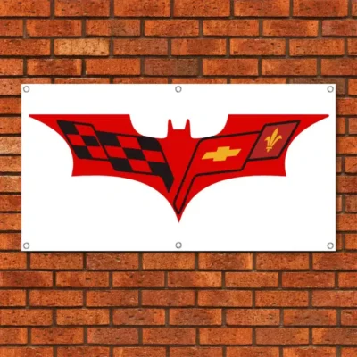 Corvette C6 Batman Garage Banner