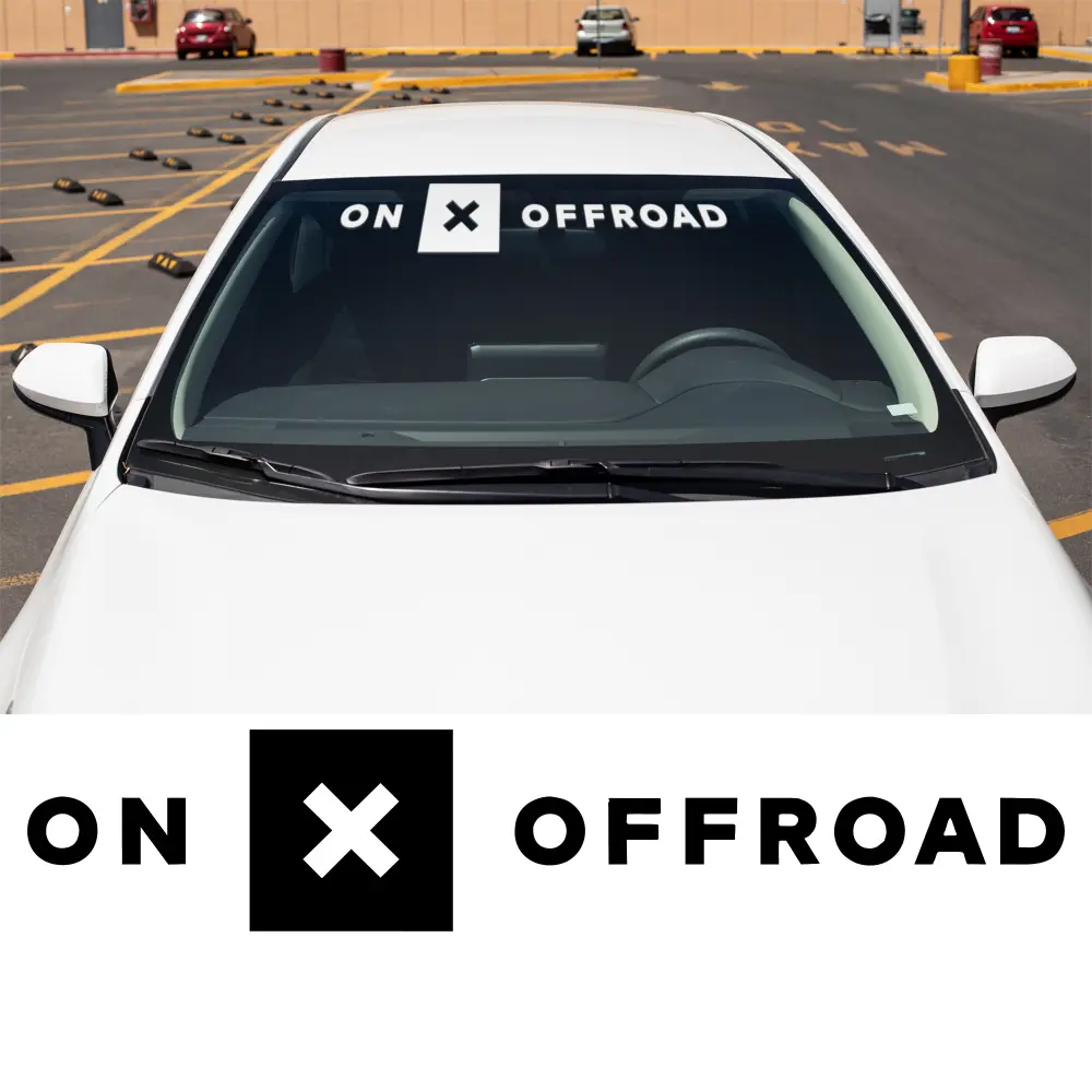 OnX Offroad Windshield Banner