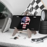 American Flag Punisher License Plate