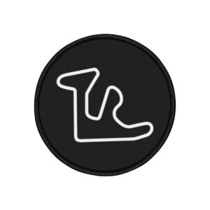 GingerMan Raceway Circle Iron-On Patch