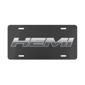 Hemi Carbon Fiber License Plate