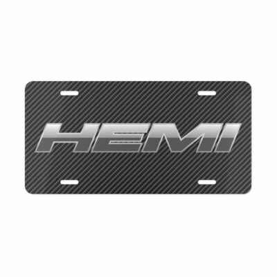 Hemi Carbon Fiber License Plate
