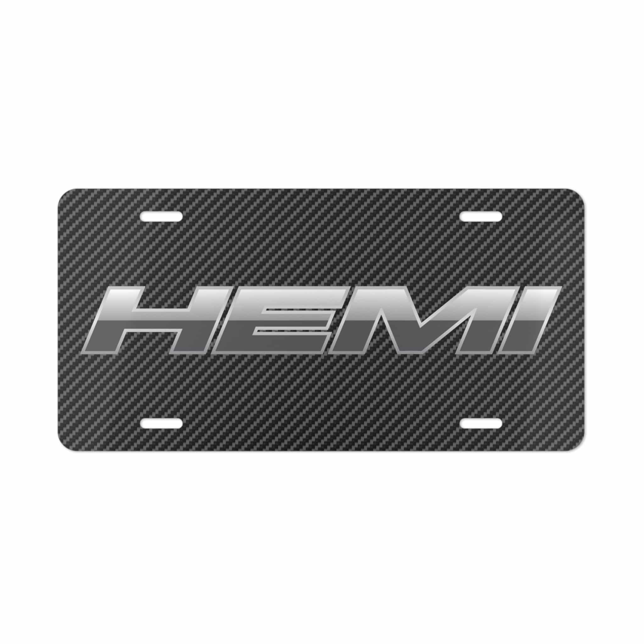 Hemi Carbon Fiber License Plate