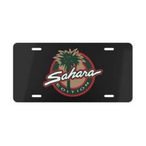 Jeep Sahara Edition License Plate