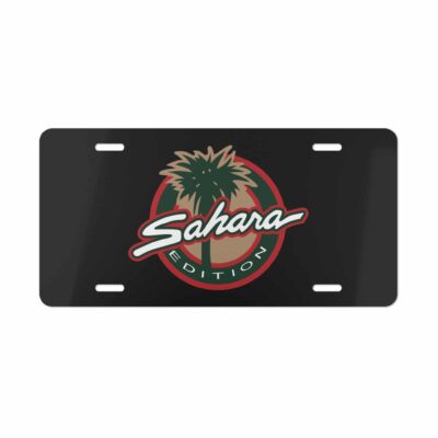 Jeep Sahara Edition License Plate