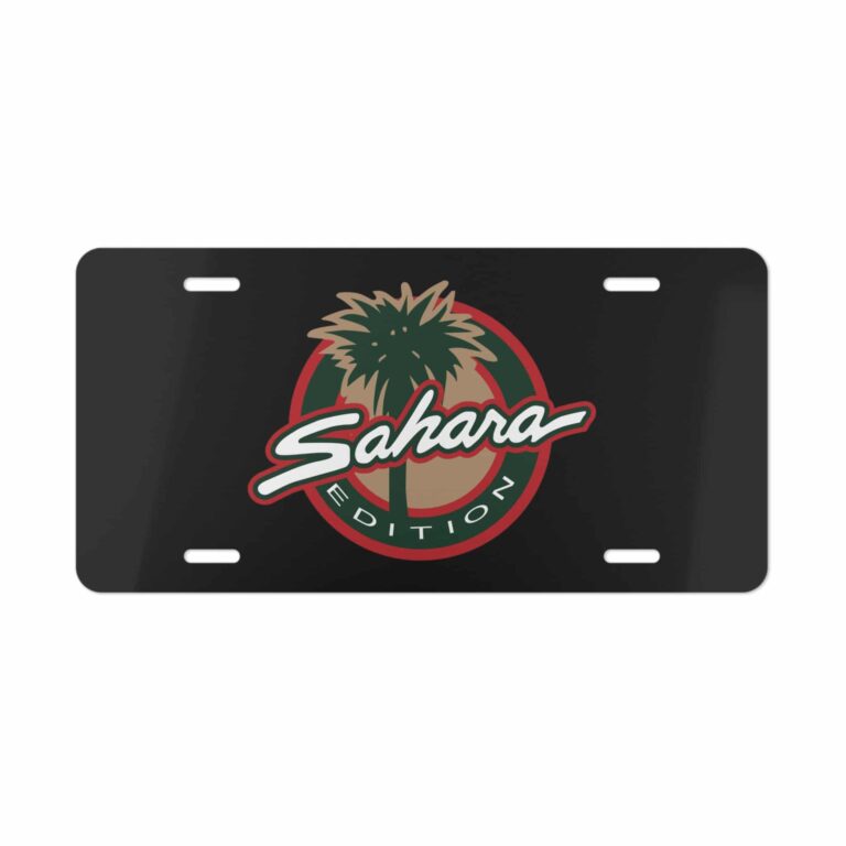 Jeep Sahara Edition License Plate