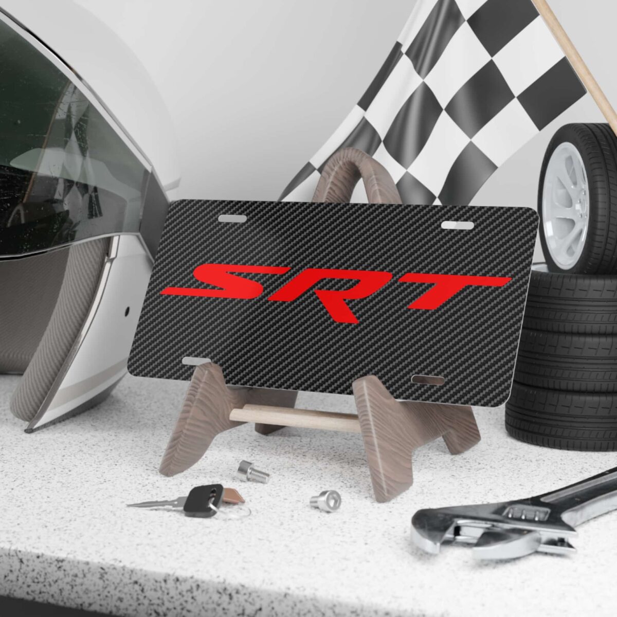 SRT Carbon Fiber License Plate