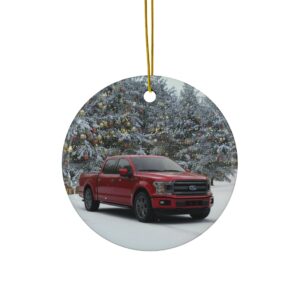 Ford F-150 Ceramic Christmas Ornament