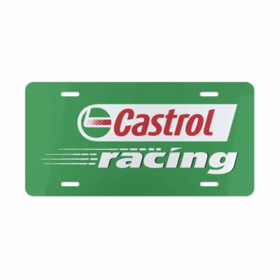Castrol Racing License Plate