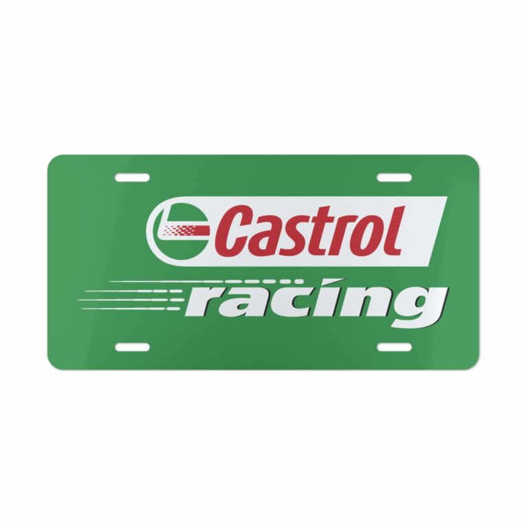 Castrol Racing License Plate