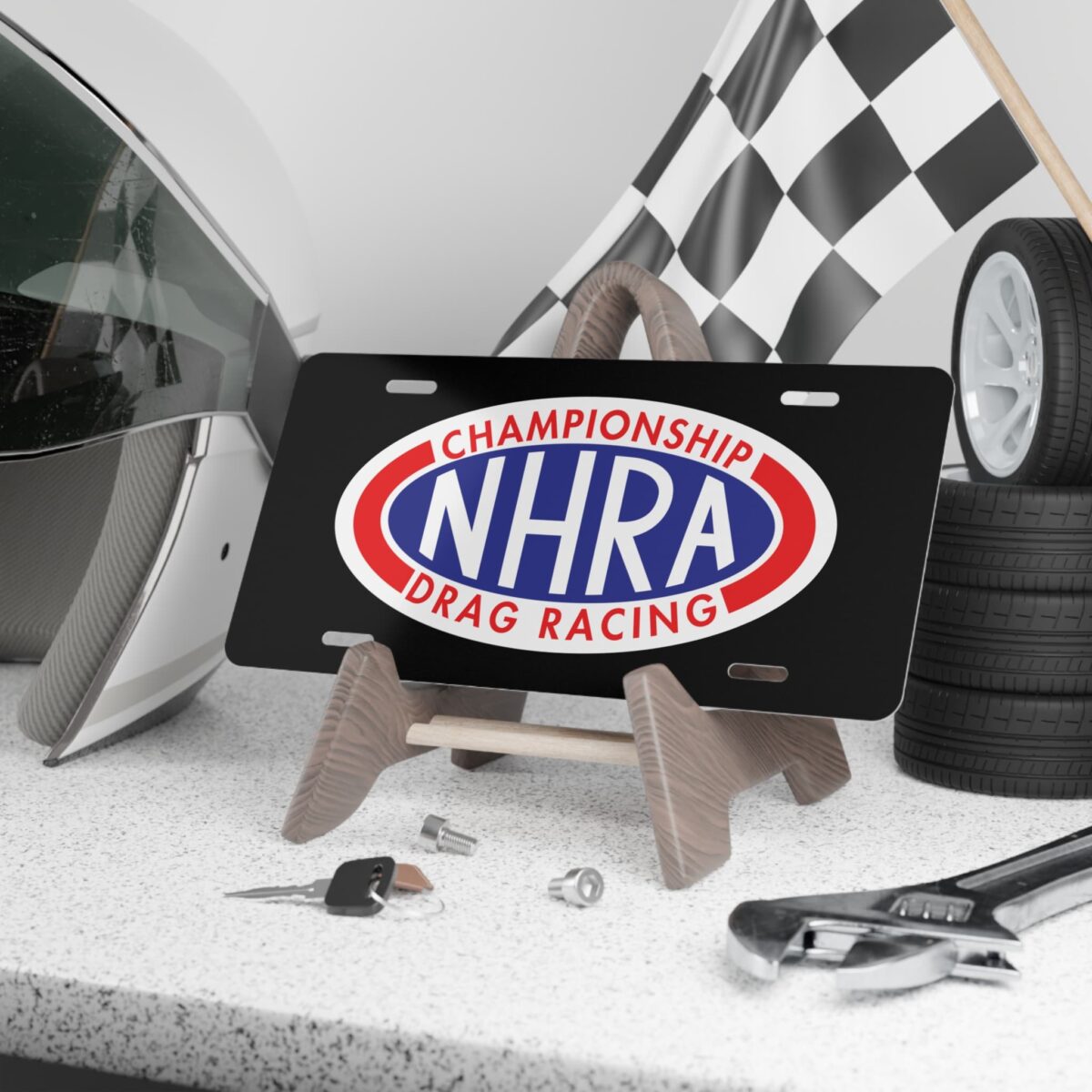 NHRA Championship Drag Racing License Plate