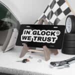 In Glock WeTrust License Plate