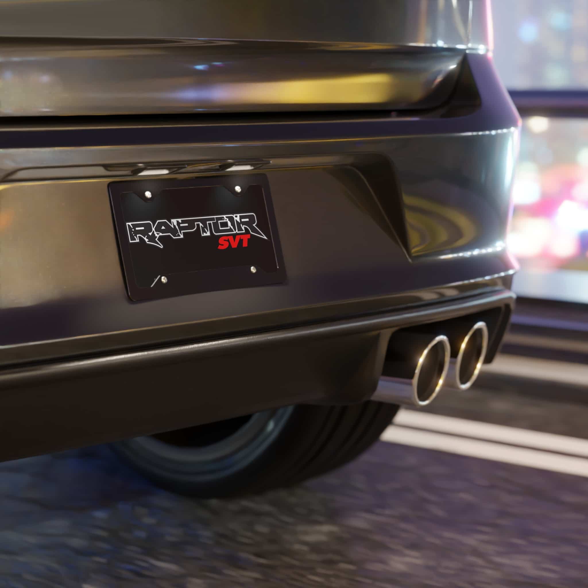 Ford Raptor SVT License Plate