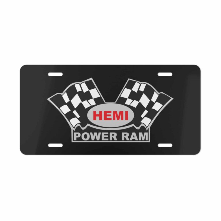 Hemi Power Ram License Plate