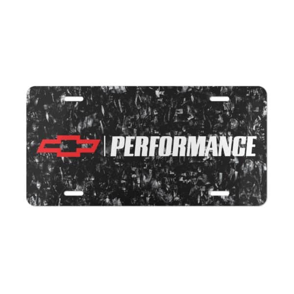 Chevy Performance Forged Carbon Fiber License Plate
