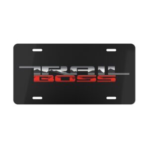 Chevy Trail Boss License Plate
