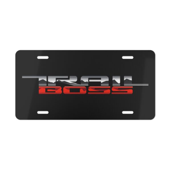 Chevy Trail Boss License Plate
