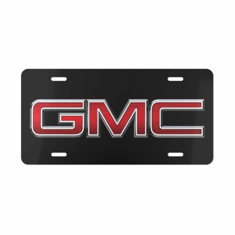 GMC License Plate