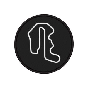 Thunderhill Raceway Park 3 Mile Course Circle Iron-On Patch