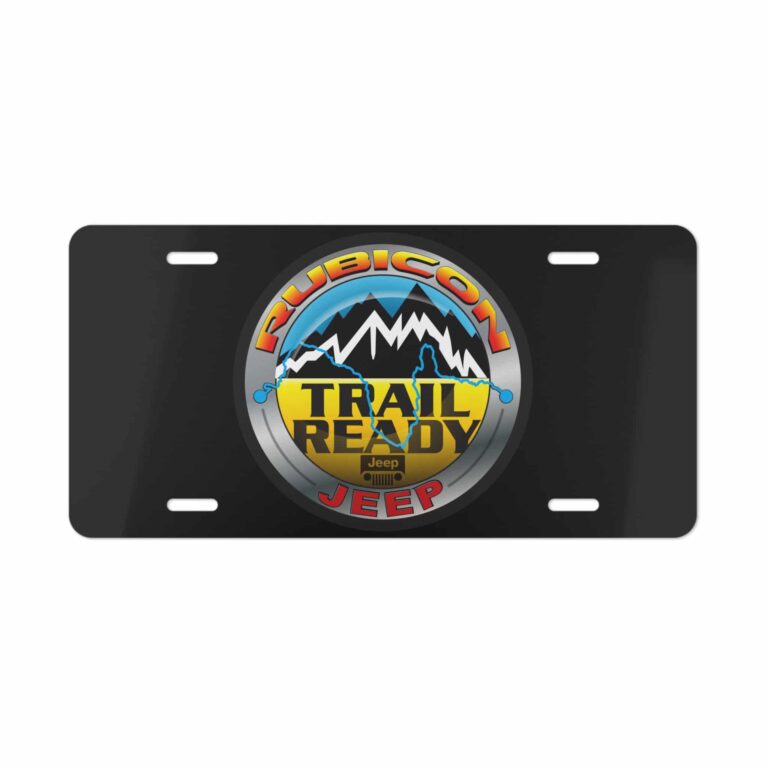 Jeep Rubicon Trail Ready 4x4 License Plate