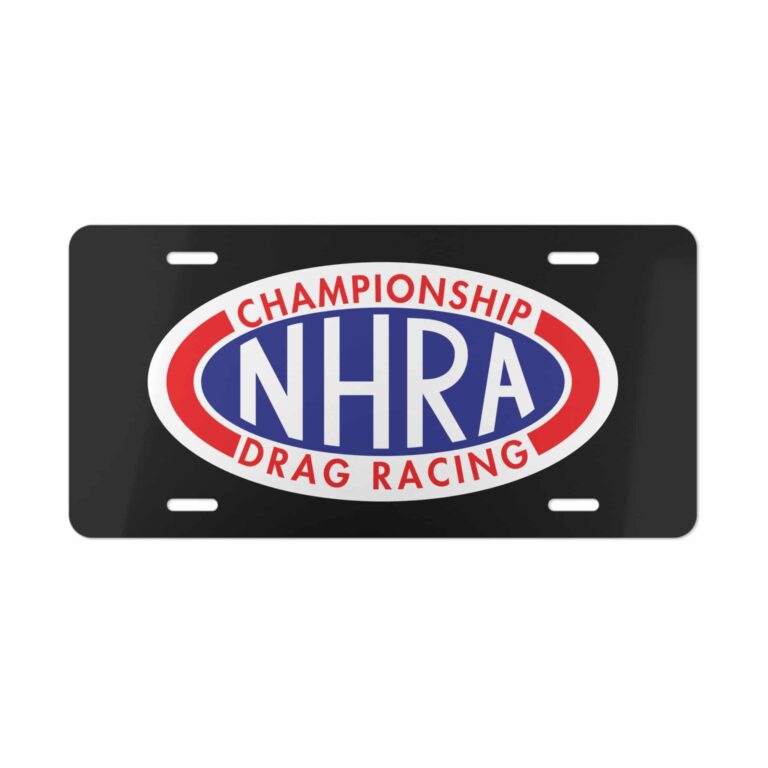NHRA Championship Drag Racing License Plate