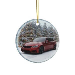 BMW M3 Ceramic Christmas Ornament