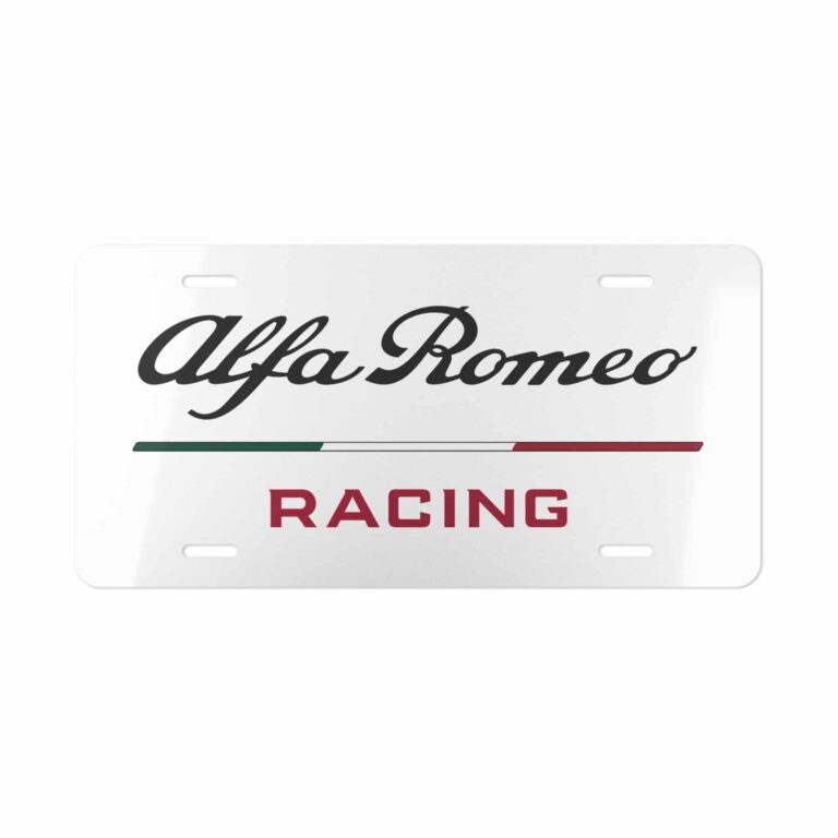 Alfa Romeo Racing License Plate