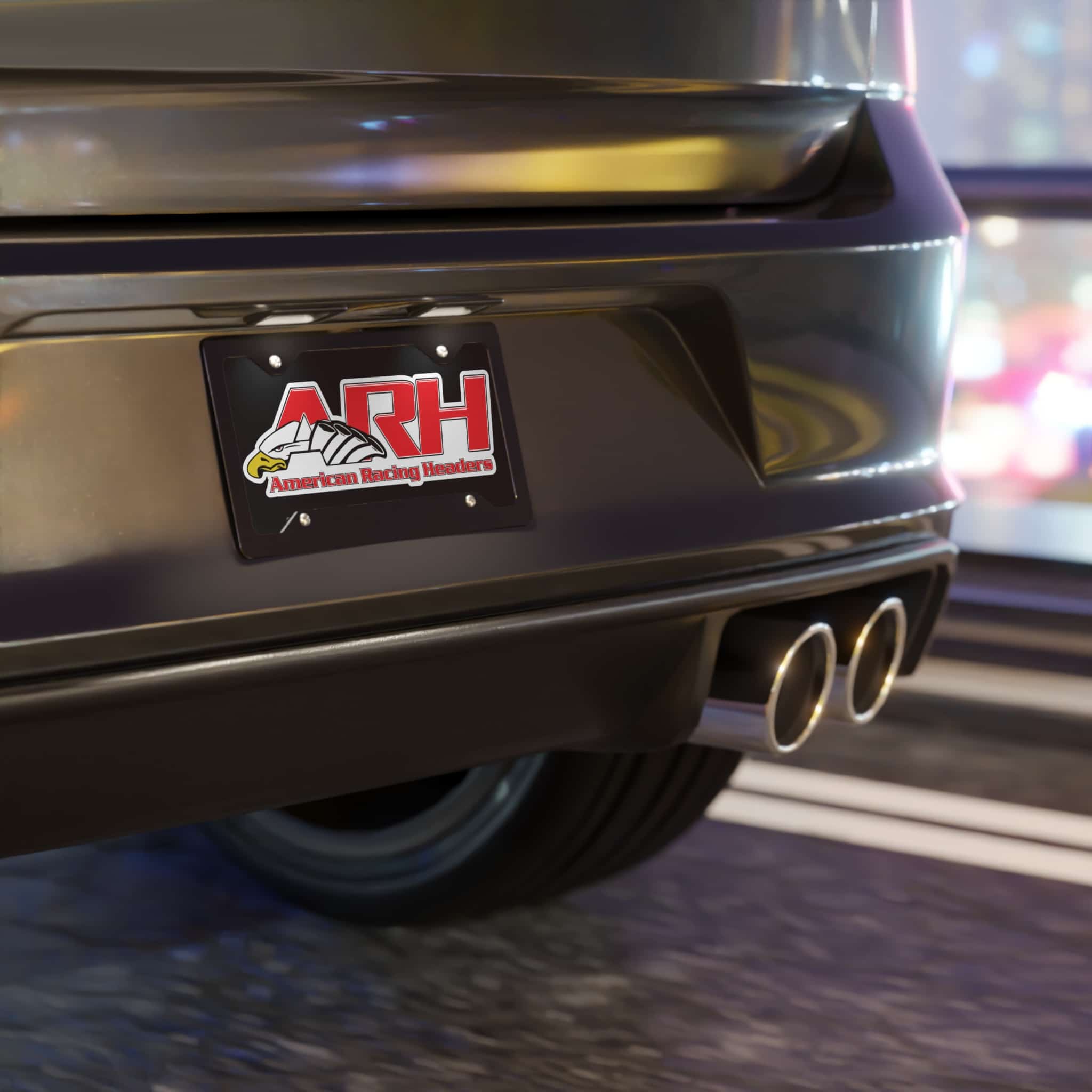 American Racing Headers License Plate