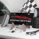 Corvette C8 Silhouette License Plate