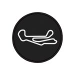 Barber Motorsports Park Main Circuit Circle Iron-On Patch