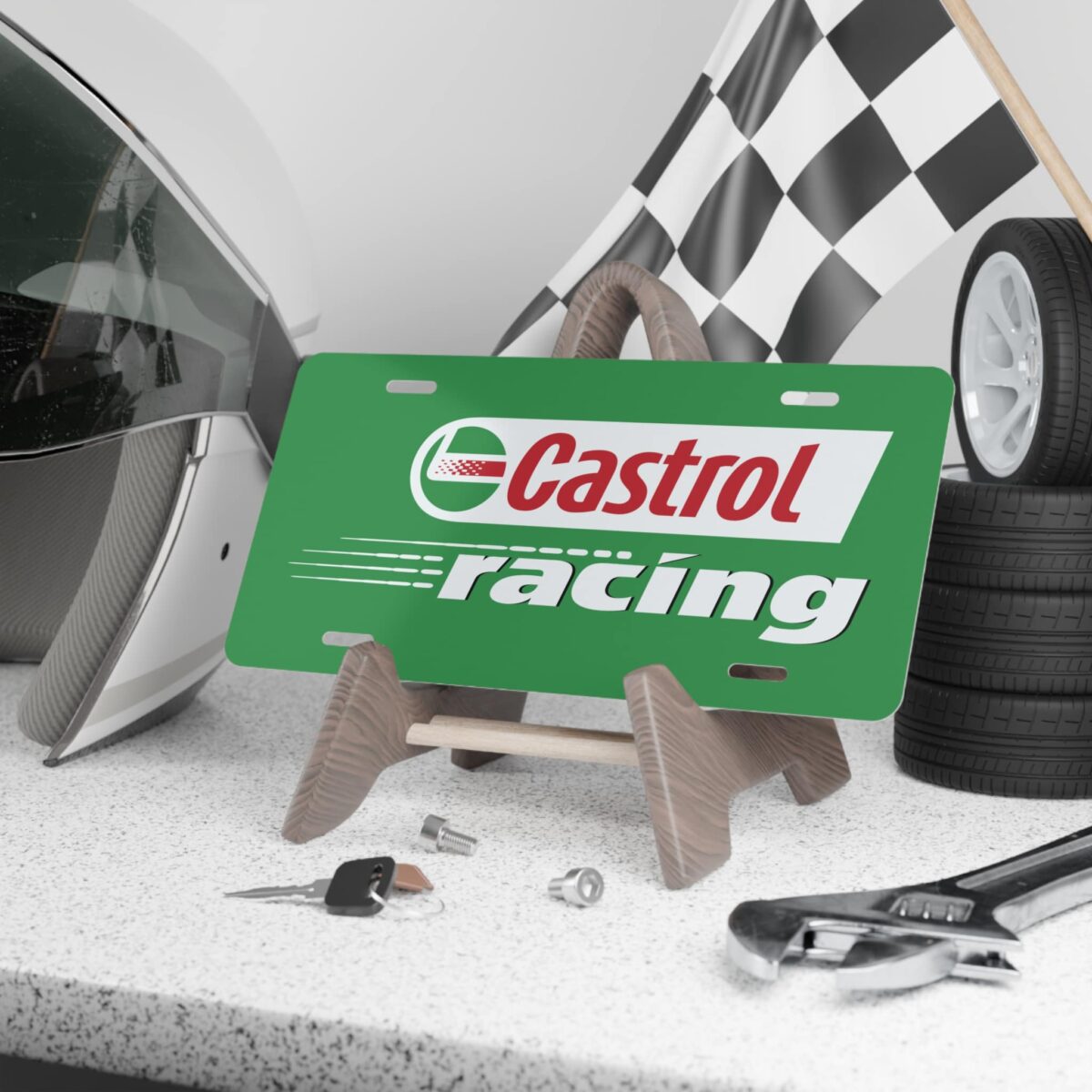 Castrol Racing License Plate
