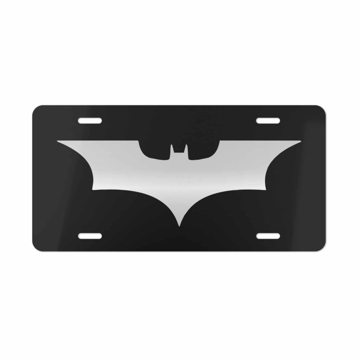 Batman Black Silver License Plate