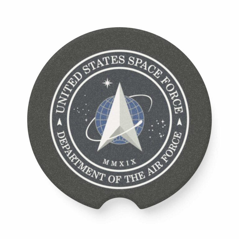United States Space Force Soapstone Car Coaster