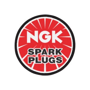 NGK Spark Plugs Circle Iron-On Patch