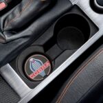 Mustang Cobra Carbon Fiber Soapstone Car Coaster