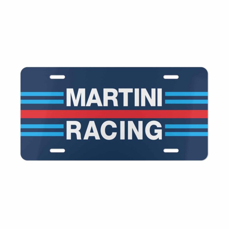 Martini Racing License Plate