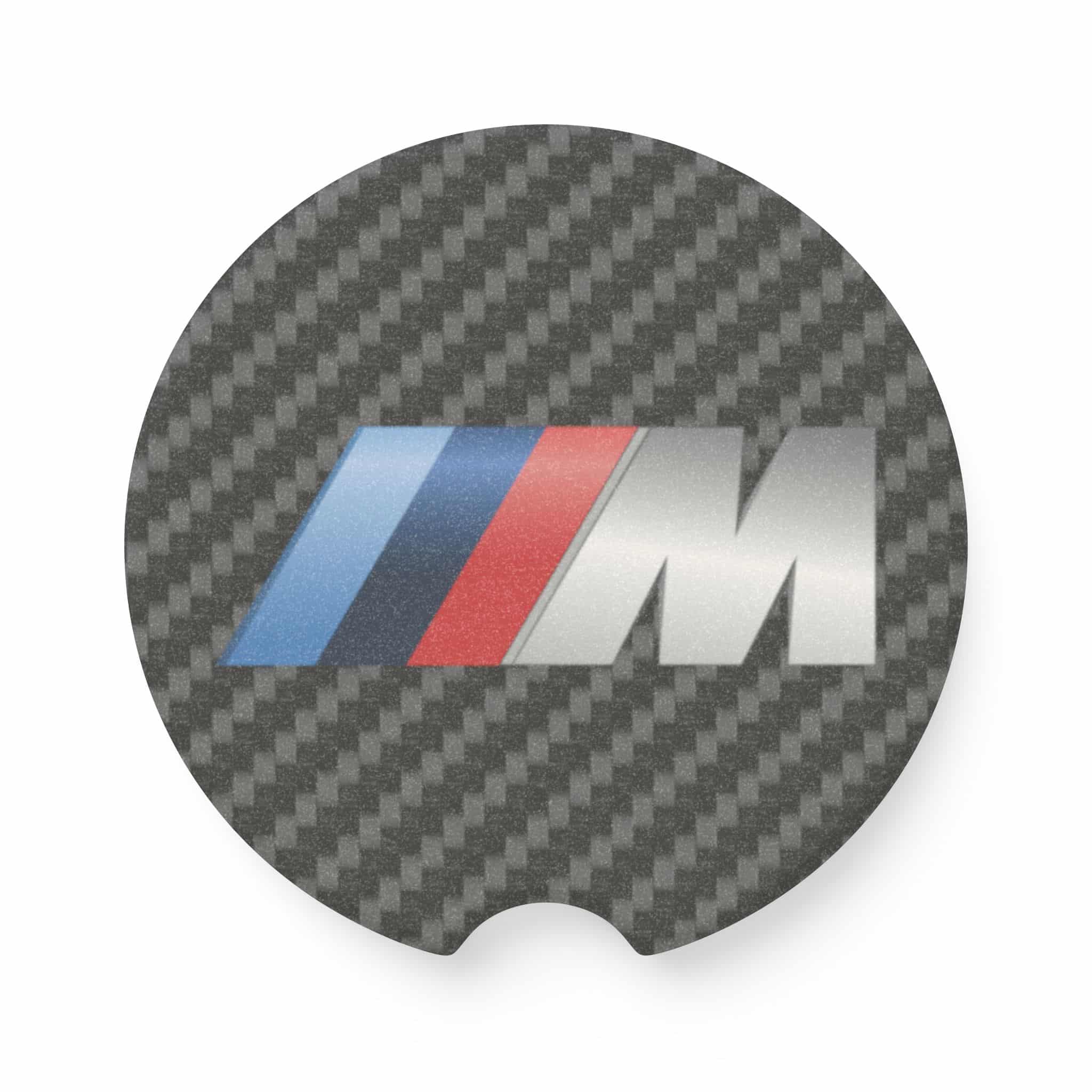 BMW M Series Carbon Fiber Soapstone Car Coaster