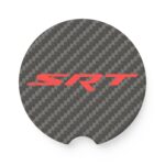 SRT Carbon Fiber Soapstone Car Coaster