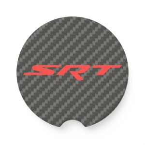 SRT Carbon Fiber Soapstone Car Coaster