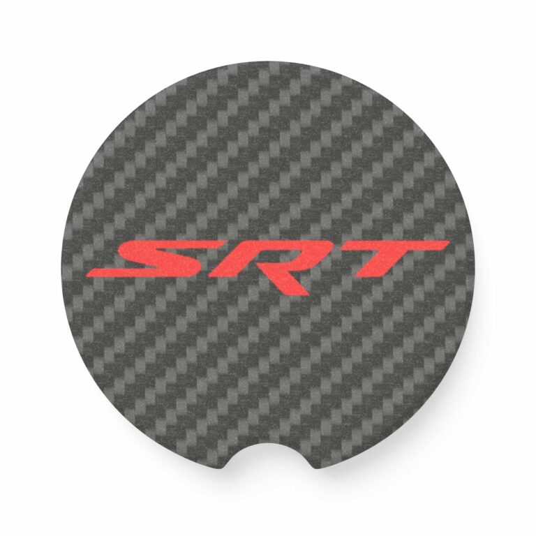 SRT Carbon Fiber Soapstone Car Coaster