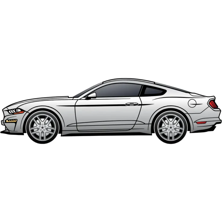 2020 Ford Mustang Silhouette Decal