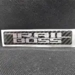 Chevy Trail Boss Silver Carbon Fiber Badge