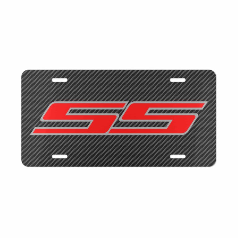 Chevy SS Carbon Fiber License Plate