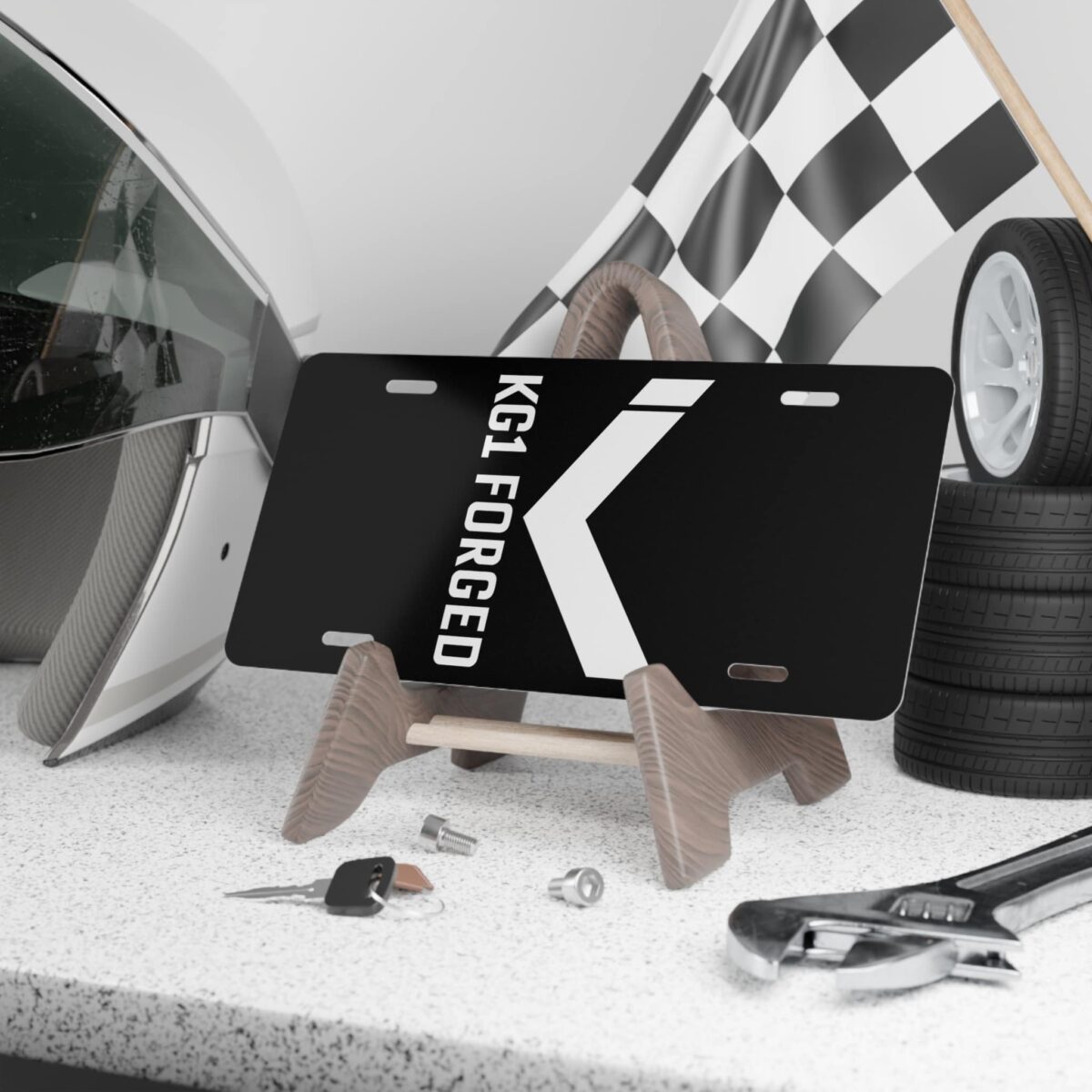 KG1 Forged License Plate