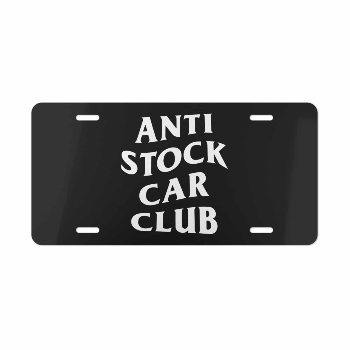 Anti Stock Car Club License Plate