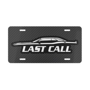 Dodge Challenger Last Call Carbon Fiber License Plate
